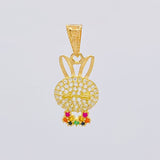 Dije Rostro Conejo 1.4 g / 2.6 cm Oro Amarillo 18K