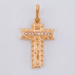 Dije Cruz Señor De Los Milagros 2 g / 2.6 cm Oro Rosa 18K