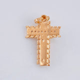 Dije Cruz Señor De Los Milagros 2 g / 2.6 cm Oro Rosa 18K