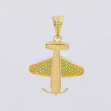 Dije Avión 2.65 g / 2.9 cm Oro Amarillo 18K