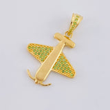 Dije Avión 2.65 g / 2.9 cm Oro Amarillo 18K