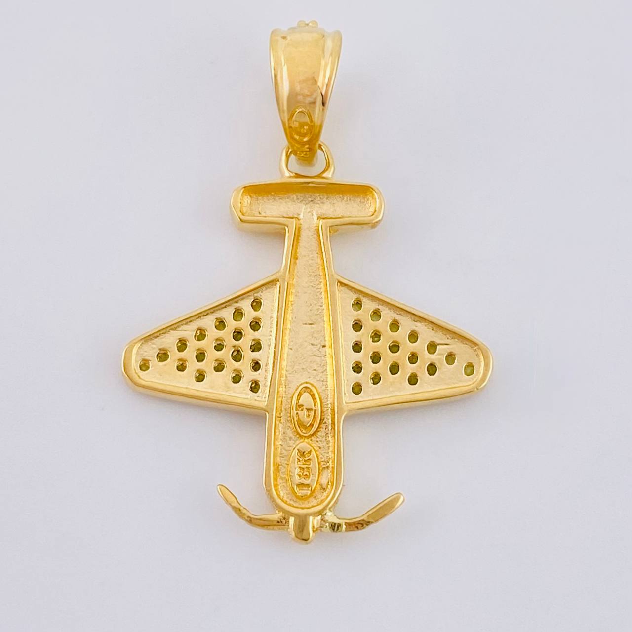 Dije Avión 2.65 g / 2.9 cm Oro Amarillo 18K