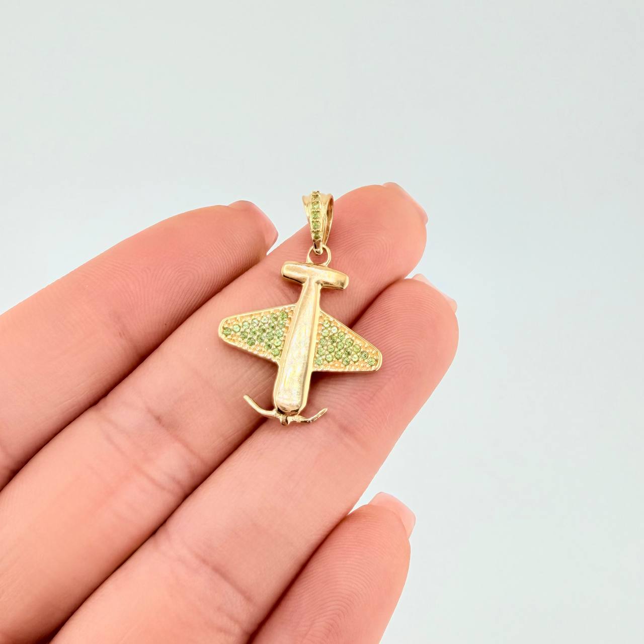 Dije Avión 2.65 g / 2.9 cm Oro Amarillo 18K