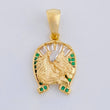 Dije Herradura Caballo 2.6 g / 2.5 cm Oro Amarillo 18K