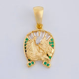 Dije Herradura Caballo 2.6 g / 2.5 cm Oro Amarillo 18K