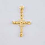 Dije Cruz Corazones 1.3 g / 3.3 cm Oro Amarillo 18K