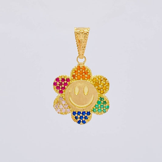 Dije Flor Animado 2.1 g / 2.5 cm Oro Amarillo 18K