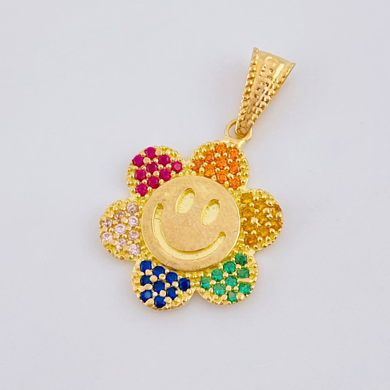 Dije Flor Animado 2.1 g / 2.5 cm Oro Amarillo 18K