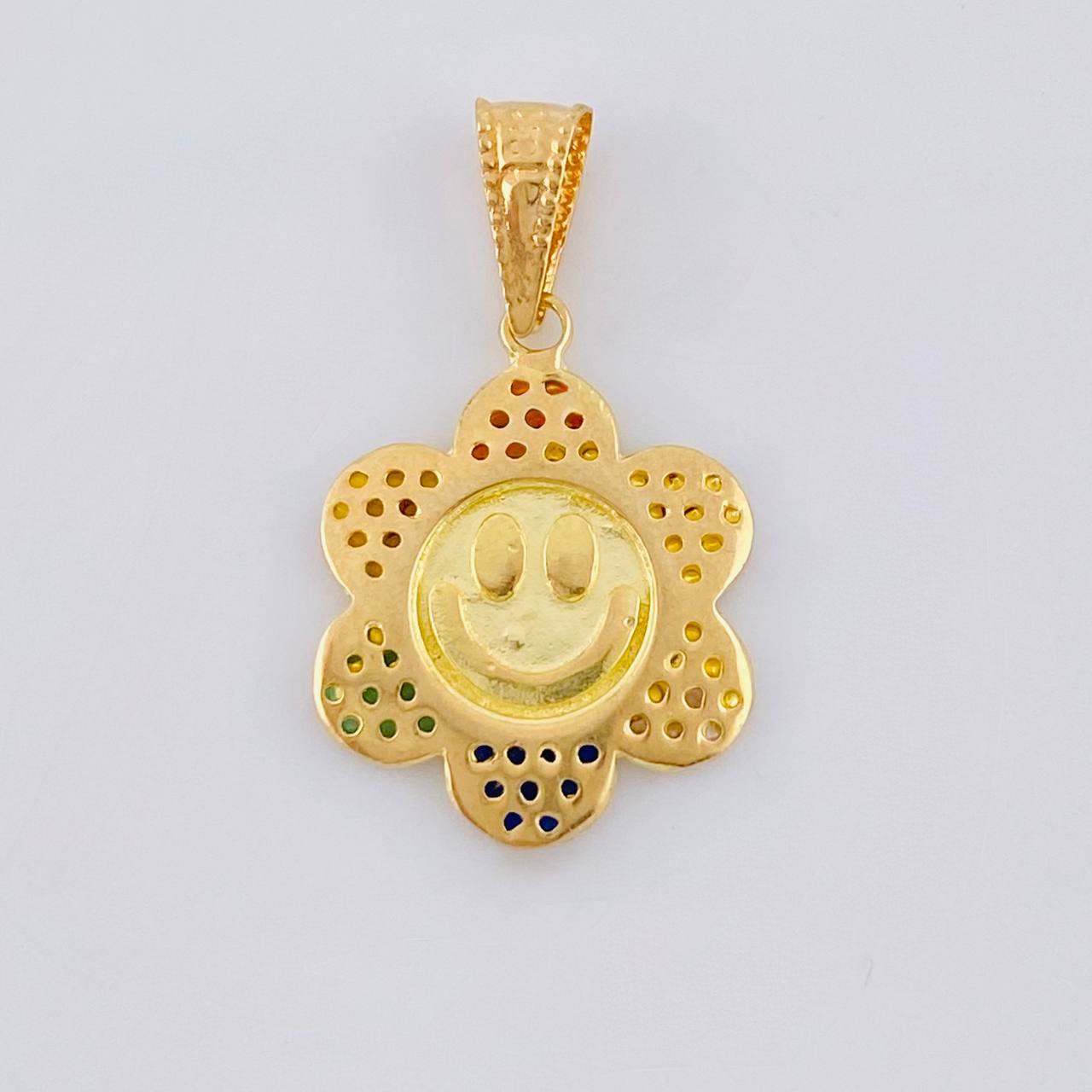 Dije Flor Animado 2.1 g / 2.5 cm Oro Amarillo 18K