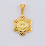 Dije Flor Animado 2.1 g / 2.5 cm Oro Amarillo 18K