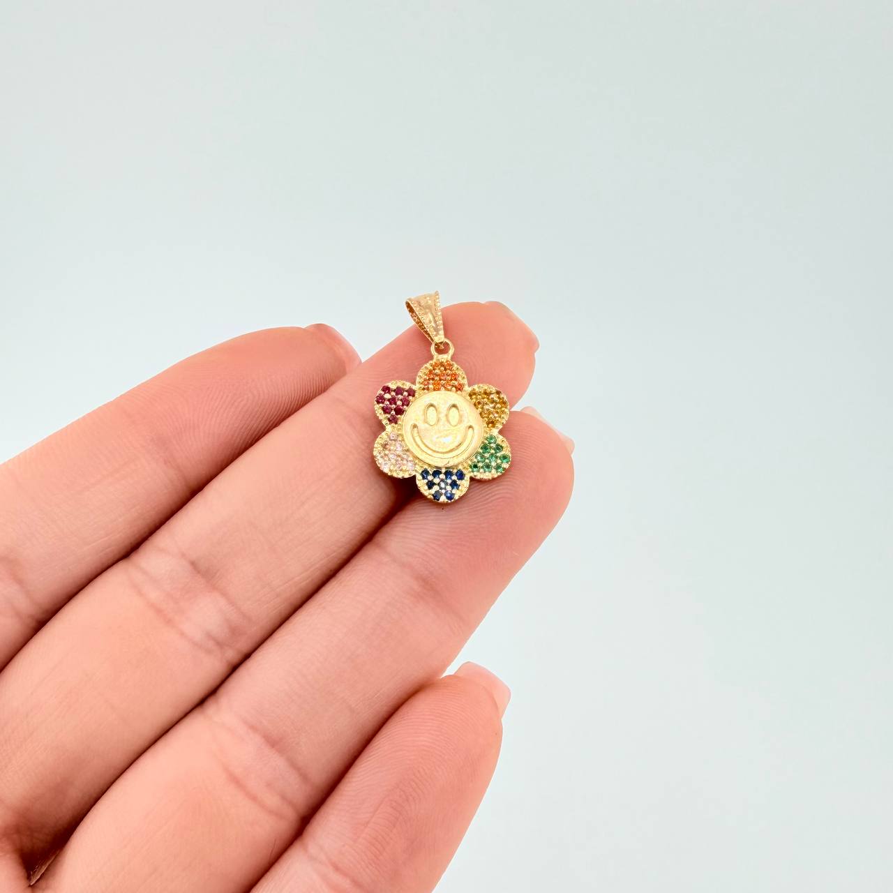 Dije Flor Animado 2.1 g / 2.5 cm Oro Amarillo 18K