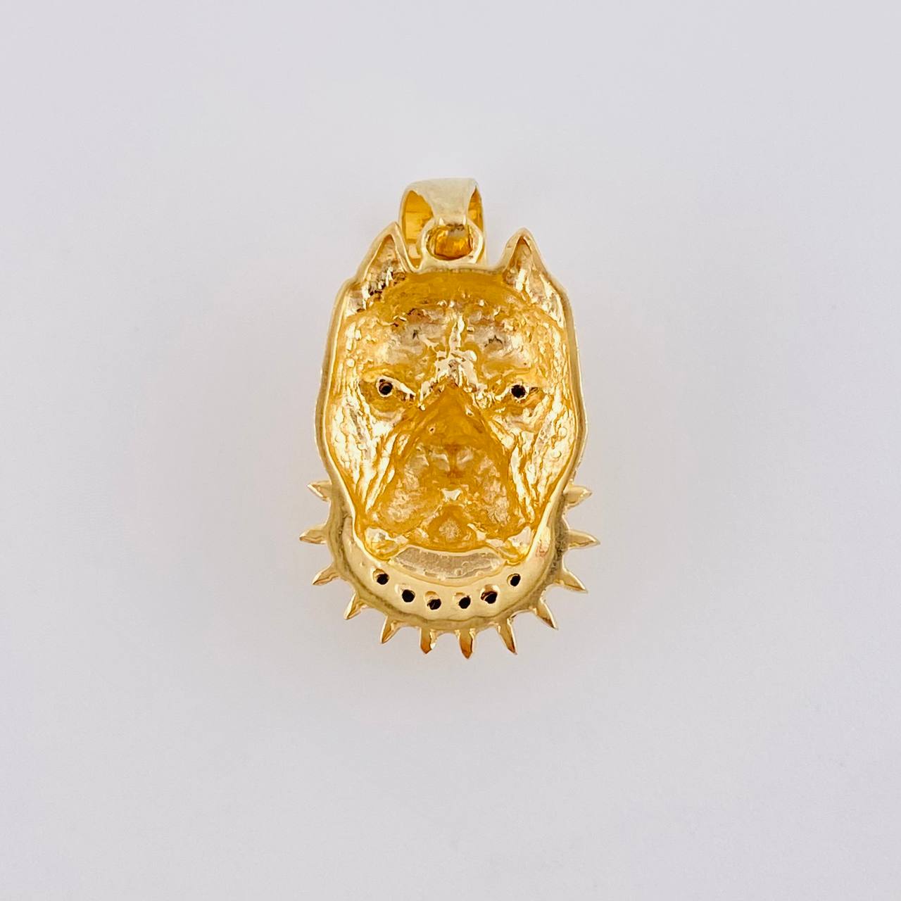 Dije Rostro Perro Mate 2.7 g / 2.5 cm Oro Amarillo 18K