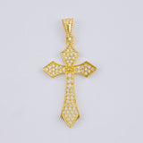 Dije Cruz Gotica 1.95 g / 3.6 cm Oro Amarillo 18K