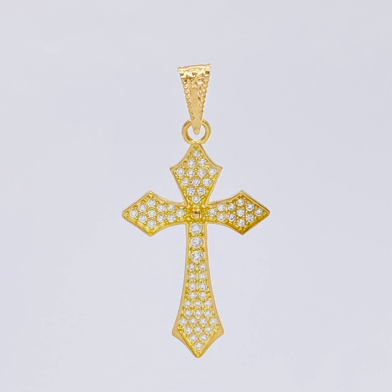 Dije Cruz Gotica 1.95 g / 3.6 cm Oro Amarillo 18K