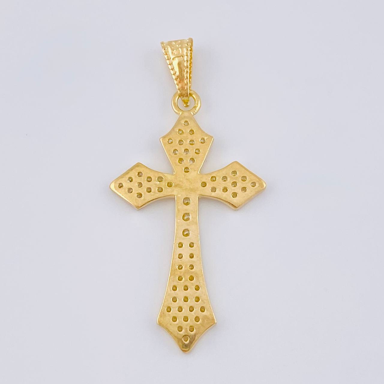 Dije Cruz Gotica 1.95 g / 3.6 cm Oro Amarillo 18K