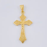 Dije Cruz Gotica 1.95 g / 3.6 cm Oro Amarillo 18K