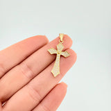 Dije Cruz Gotica 1.95 g / 3.6 cm Oro Amarillo 18K