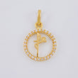 Dije Circulo Fé 1.25 g / 2.2 cm Oro Amarillo 18K