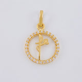 Dije Circulo Fé 1.25 g / 2.2 cm Oro Amarillo 18K