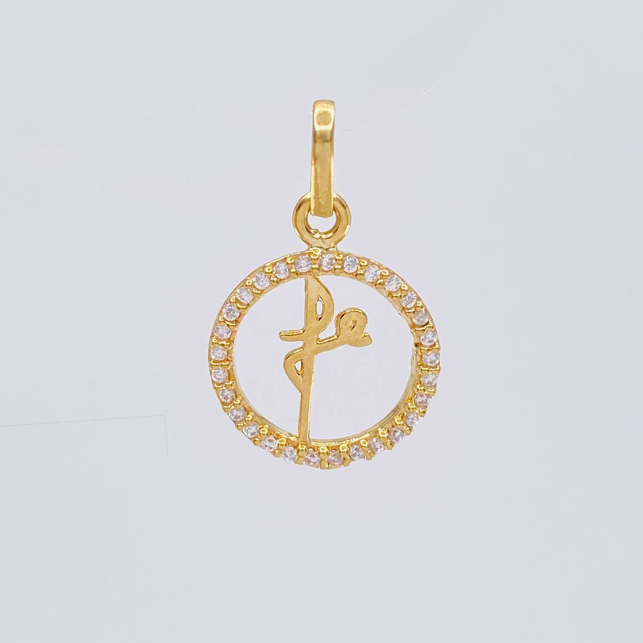 Dije Circulo Fé 1.25 g / 2.2 cm Oro Amarillo 18K