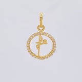 Dije Circulo Fé 1.25 g / 2.2 cm Oro Amarillo 18K