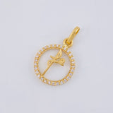 Dije Circulo Fé 1.25 g / 2.2 cm Oro Amarillo 18K
