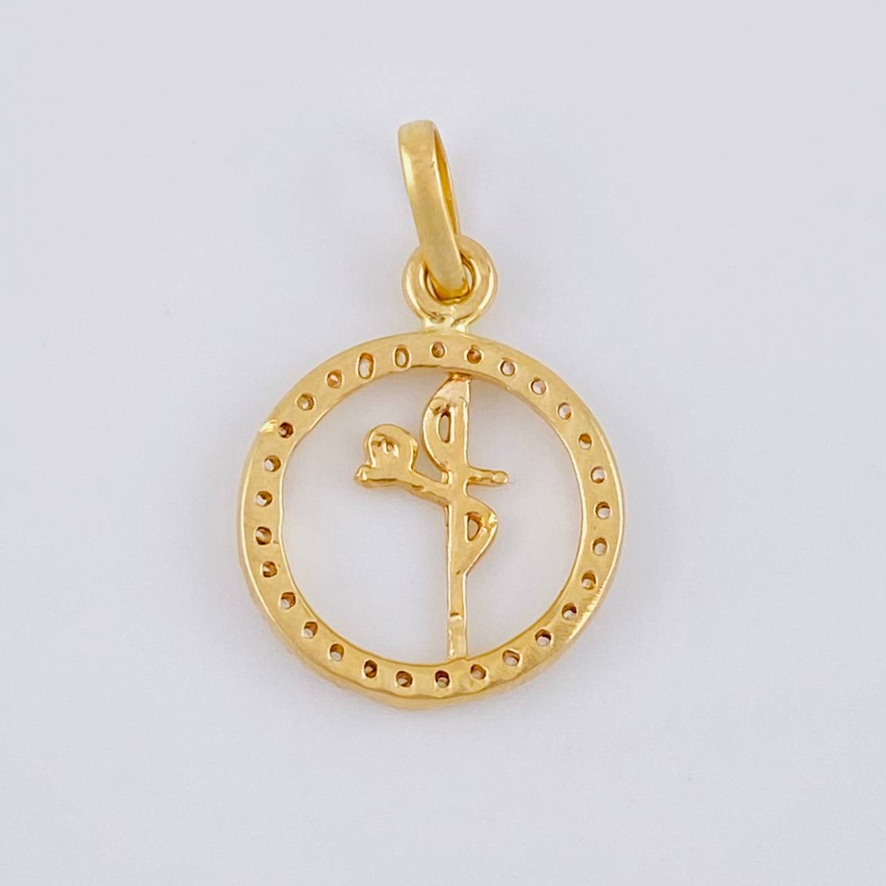 Dije Circulo Fé 1.25 g / 2.2 cm Oro Amarillo 18K