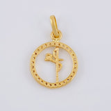 Dije Circulo Fé 1.25 g / 2.2 cm Oro Amarillo 18K