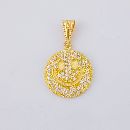 Dije Cara Feliz Tupida 1.75 g / 2.4 cm Oro Amarillo 18K
