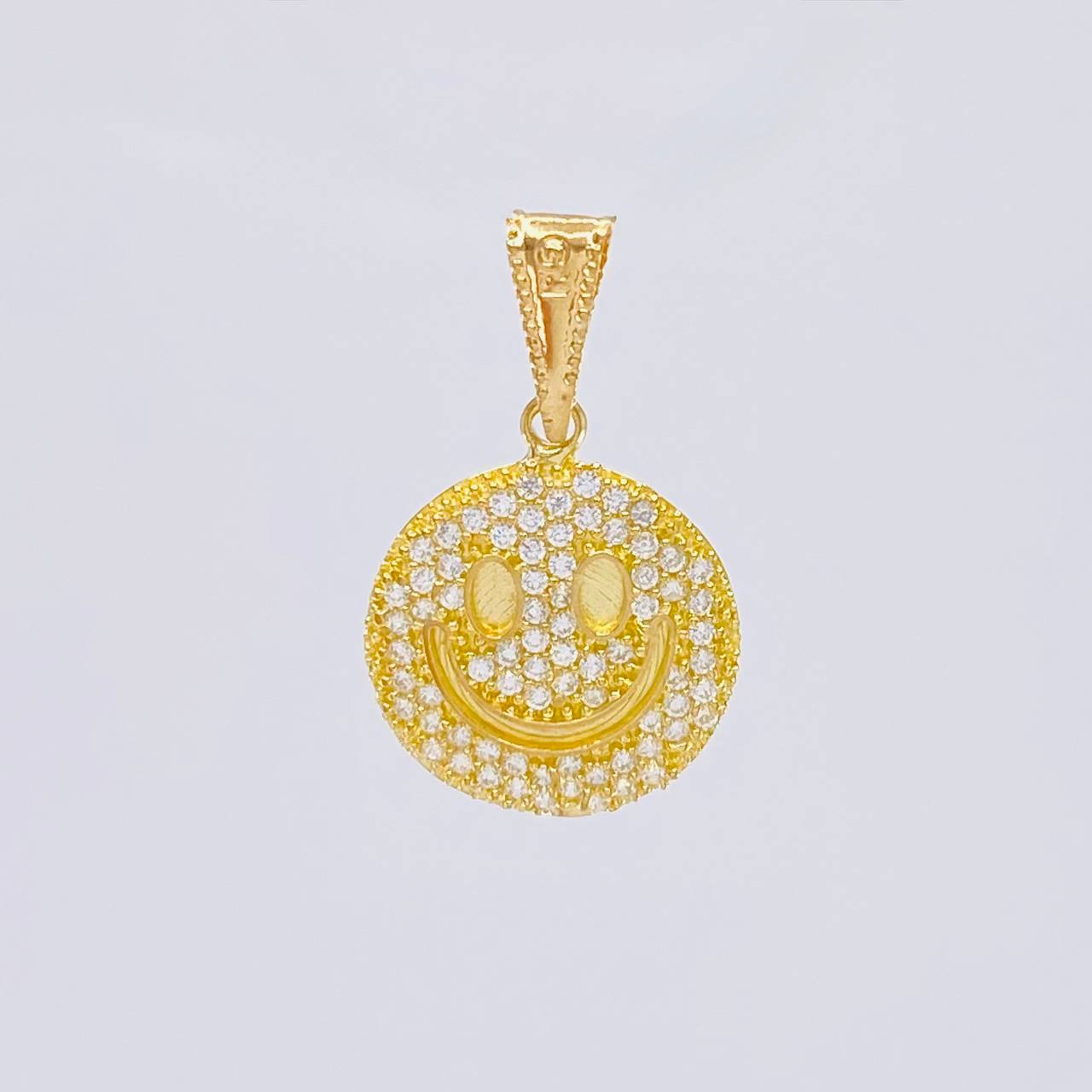 Dije Cara Feliz Tupida 1.75 g / 2.4 cm Oro Amarillo 18K