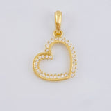 Dije Silueta Corazón 1.3 g / 2.2 cm Oro Amarillo 18K