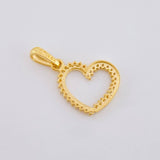 Dije Silueta Corazón 1.3 g / 2.2 cm Oro Amarillo 18K