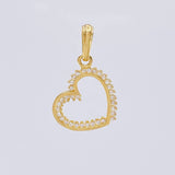 Dije Silueta Corazón 1.3 g / 2.2 cm Oro Amarillo 18K