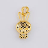 Dije Rostro Conejo 2.25 g / 2.7 cm Oro Amarillo 18K