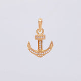 Dije Ancla 1.55 g / 2.3 cm Oro Rosa 18K