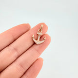 Dije Ancla 1.55 g / 2.3 cm Oro Rosa 18K