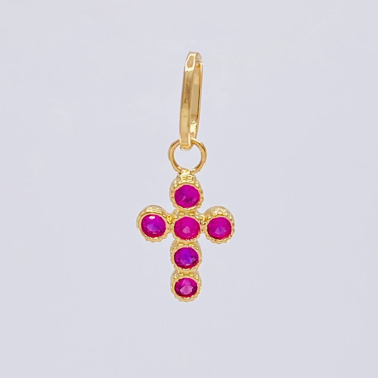 Dije Cruz Tupida 0.55 g / 1.7 cm Oro Amarillo 18K