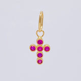 Dije Cruz Tupida 0.55 g / 1.7 cm Oro Amarillo 18K