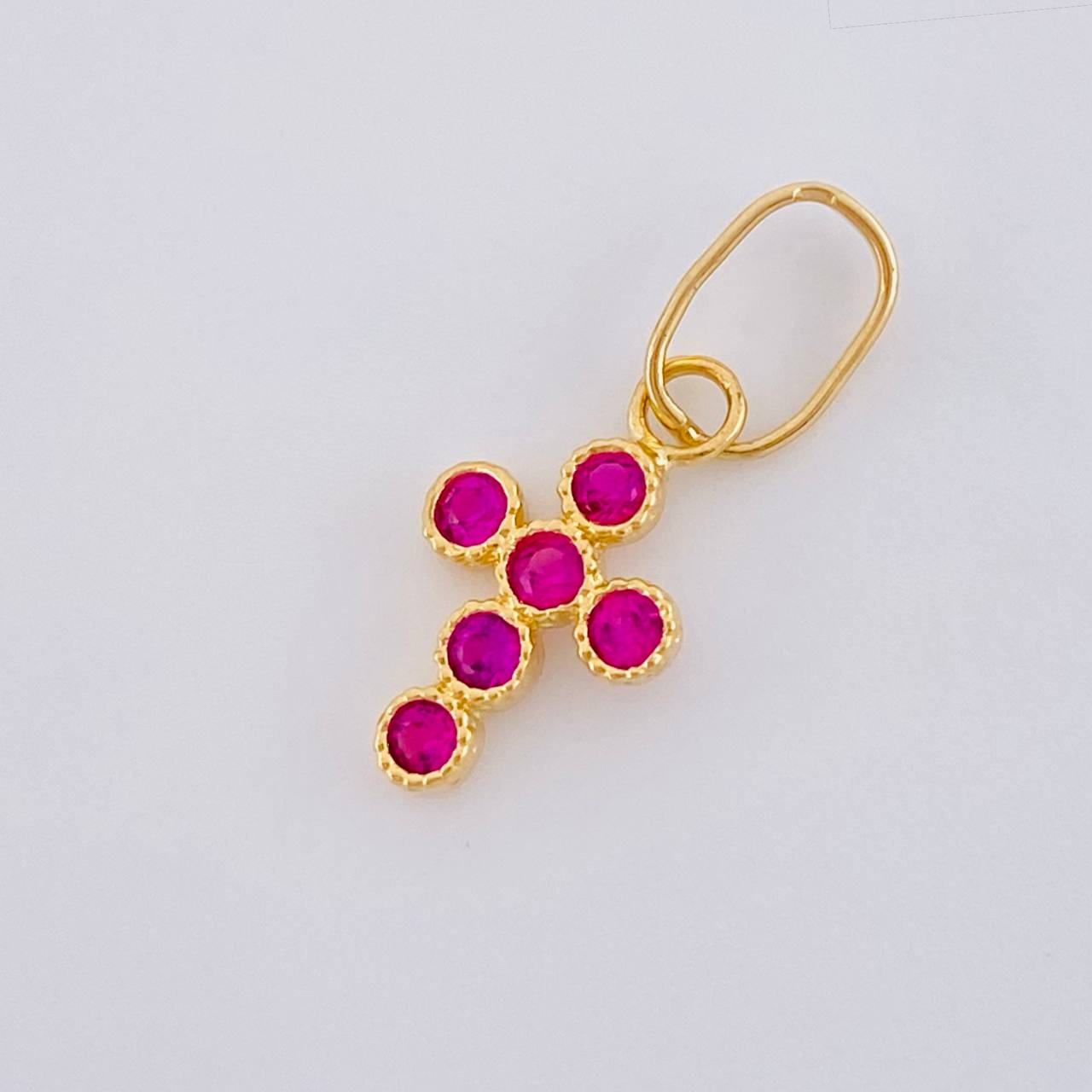 Dije Cruz Tupida 0.55 g / 1.7 cm Oro Amarillo 18K
