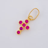 Dije Cruz Tupida 0.55 g / 1.7 cm Oro Amarillo 18K