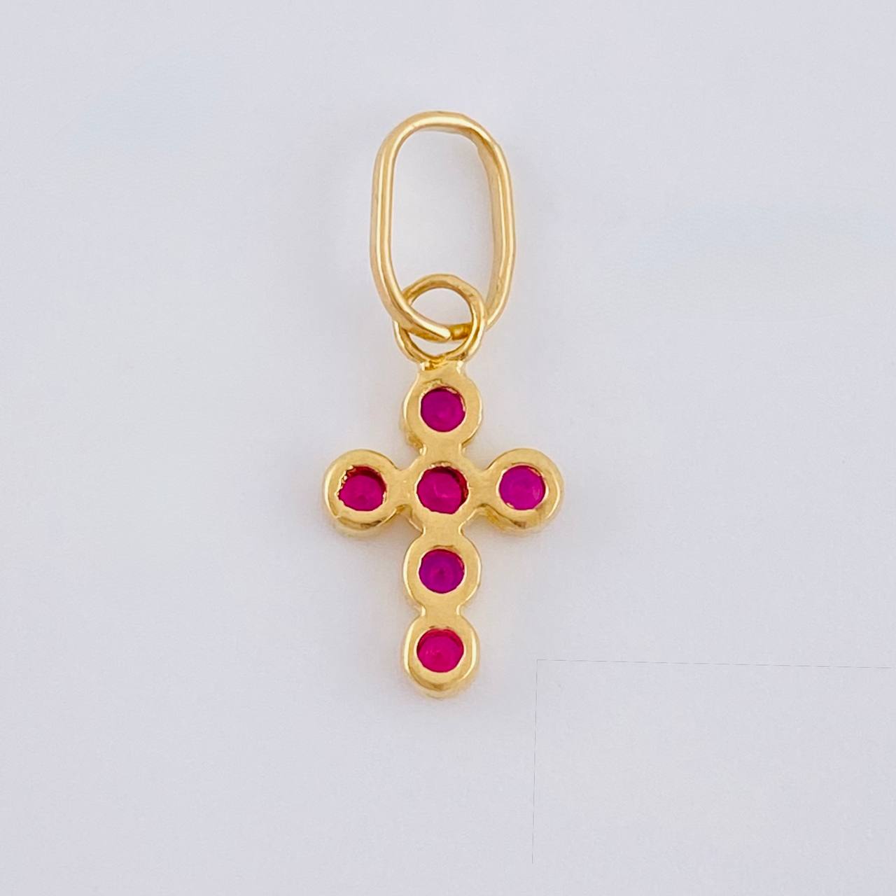 Dije Cruz Tupida 0.55 g / 1.7 cm Oro Amarillo 18K