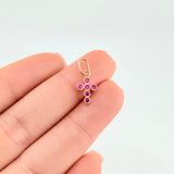 Dije Cruz Tupida 0.55 g / 1.7 cm Oro Amarillo 18K