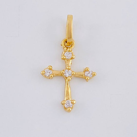 Dije Cruz Flecha 0.7 g / 2 cm Oro Amarillo 18K