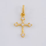 Dije Cruz Flecha 0.7 g / 2 cm Oro Amarillo 18K