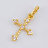 Dije Cruz Flecha 0.7 g / 2 cm Oro Amarillo 18K