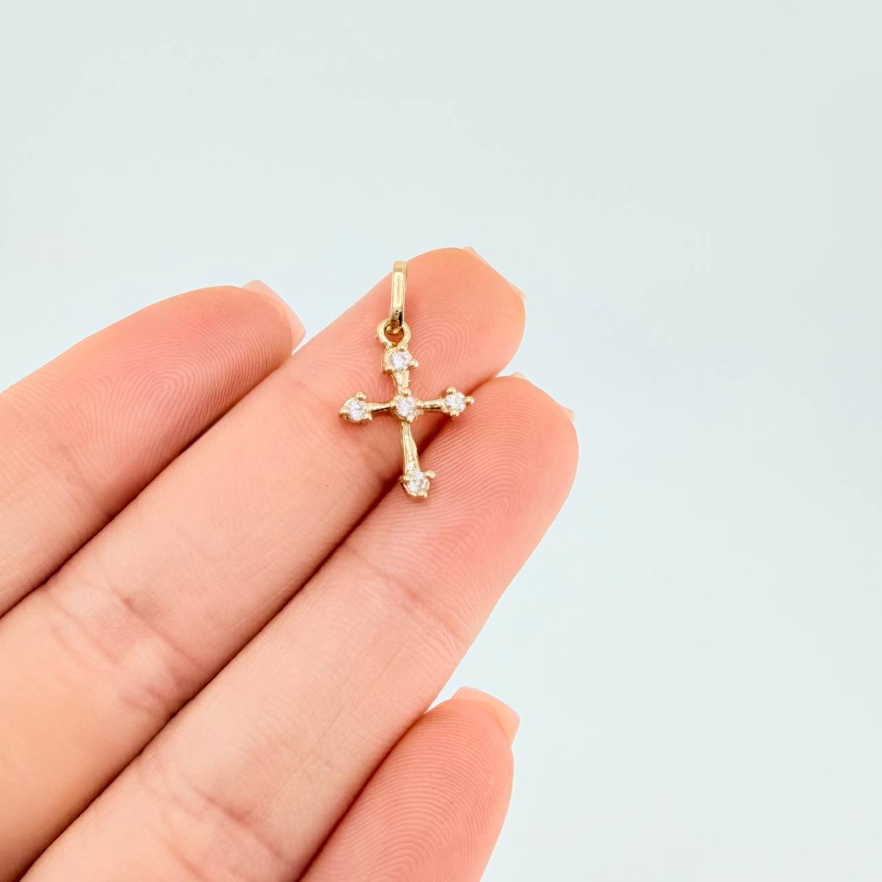 Dije Cruz Flecha 0.7 g / 2 cm Oro Amarillo 18K
