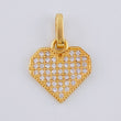Dije Corazón Tupido 1.3 g / 1.7 cm Oro Amarillo 18K