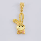 Dije Rostro Conejo 1.15 g / 2.7 cm Oro Amarillo 18K