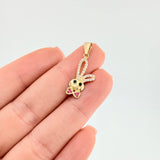 Dije Rostro Conejo 1.15 g / 2.7 cm Oro Amarillo 18K
