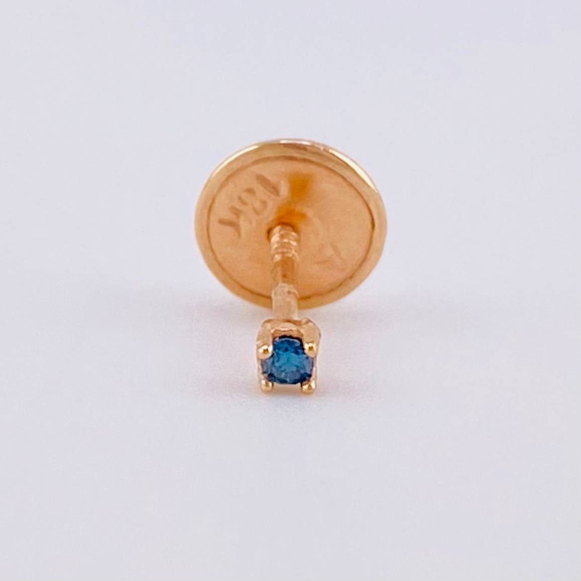 Topos Unico Cuatro Garras Diamante 2 Pts 0.2 g / 1.6 mm Oro Rosa 18K